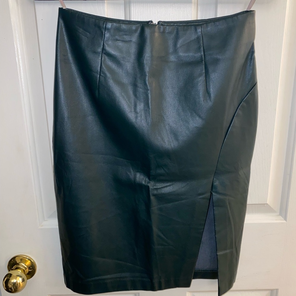 Faux Leather Mini Skirt
